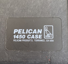 Pelican 1450 Black Hard Protective Case w/ Foam Padding & Carry Handle