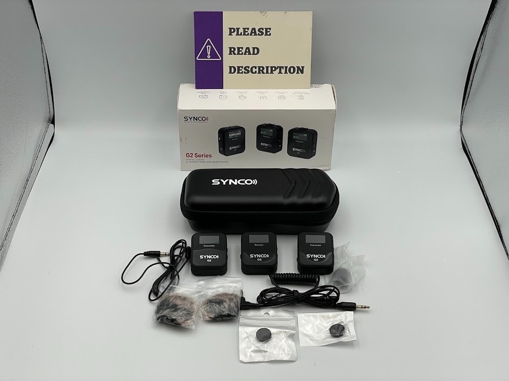 SYNCO Wireless Lavalier Microphone, G2(A2) 2.4G Dual Transmitter