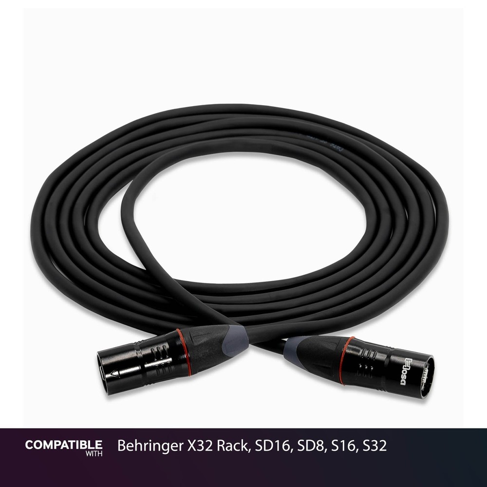 Hosa 50-foot EtherCON Cable for Behringer X32 Rack, SD16, SD8, S16, S32