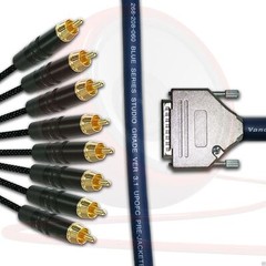 25 Pin D Sub to RCA Cable. Serial db-25 Van Damme Multicore Snake Loom Lead