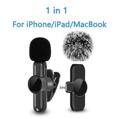2.4G Noise Cancelling Clip On Microphone for Video Recording YouTube TikTok Gami