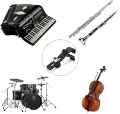 Adjustable Drum Microphone Clip Set, 4PCS Shockproof Mic Holders