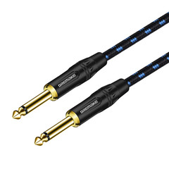 Jack 6.35Mm TS 1/4 Inch to 1/4 Inch Guitar Cable 10FT 6.35Mm Male to 6.35Mm Male