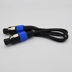 2,Speaker Cable with Male Speaker Twist Connector for Amplifiers and Speakers