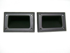 (2) Two Black Plastic Pocket Handles – for DJ speaker box, cabinet…