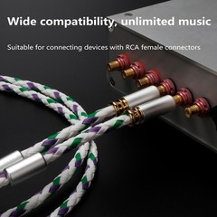 Preffair Reference 3 Balanced HiFi Audio RCA Cable OCC Signal Interconnect Cable