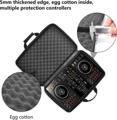Lightweight Hard Storage Case for Pioneer DDJ-SR/SR2 with Stylish Argyle Pattern