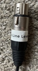 4 x Mini xlr5 female to XLR3 Female adapter cables – Custom
