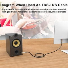 Right Angle 6.35mm TRS to XLR Female（3.3FT / 2PACK） Right Angle 1/4″ TRS to X…