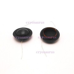 2pcs 19.43 mm (19 Core) KAPTON Black Silk Tweeter Diaphragm Voice Coil 4Ohm 180°