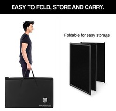 DJ Facade 4-Panel PRORECK Foldable Event Booth w/ Black White Scrims Bag