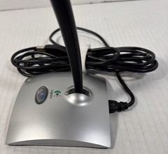 Logitech USB Desktop Microphone Silver Black Pivots Noise Canceling For PC/Mac