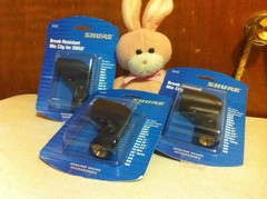 *SHIPS FREE!* *3-PACK!* Shure A25D (Mic Clip) Replacement Mic Clip Holder