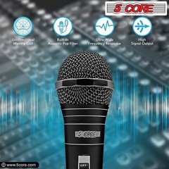 5Core Wired Dynamic Vocal Studio Microphone HandHeld Mic with XLR 3Pin