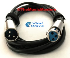 (2) Pack 30ft XLR Microphone Audio Cable M-F Mic Amp Powered Speaker Wire VWLTW