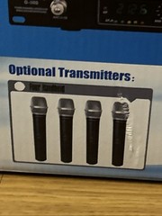 GTD Audio 4 Channel VHF Handheld Wireless Microphone System Mic (Brand New) 380H