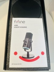 Fifine XLR/USB Dynamic Microphone For Podcast Gaming Streaming Mic AM8 RGB Light