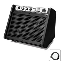 Coolmusic DM20 Instrument Amplifier 2-Channel EQ XLR 1/4″ Inputs Headphone Black