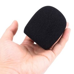 10PCS Microphone Headset Grill Windscreen Sponge Foam Black Mic Cover Universal.