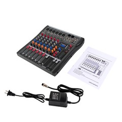 Professional Digital 6Channel Bluetooth Live Studio Audio Mixer Power Mixing USB