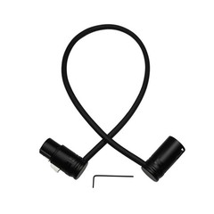 Adjustable Angle Low Profile 3-Pin Balanced Shielded XLR Male To Female 1.3 FT