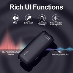 Wireless Microphone Mini Mic for iPhone/Android Phone Lavalier Mic