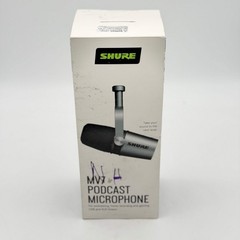 Shure MV7 USB XLR Dynamic Podcast Microphone Speech Mic Black