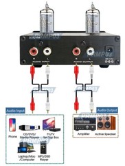 Premium Tube Amplifier With Rotary Treble Bass Control + 40 Watt RMS Output