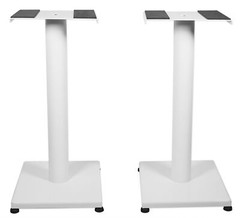 Pair 21” Steel White Stands For Yamaha HS5 Studio Monitors Robust Metal Poles