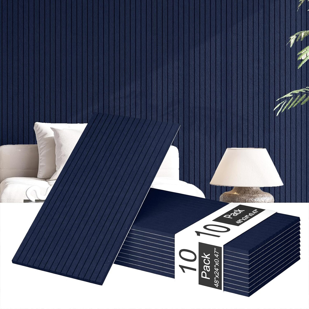10 Pack Self-Adhesive Acoustic Panels – Starry Blue Soundproof Wall Panels