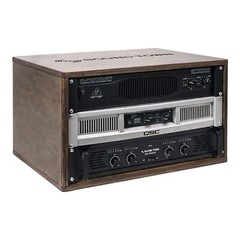 Sound Town DIY 6U Studio Rack w/ Baltic Birch Plywood Weathered Brown (SDRK-Y6B)