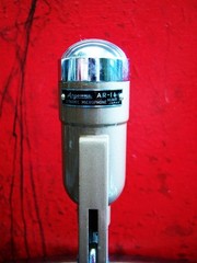Vintage 1960’s Argonne AR-16 Dynamic harp microphone w stand Calrad Lafayette