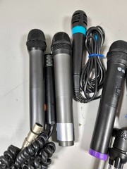 LOT OF 10 Various Brands & Models Microphone Used Working