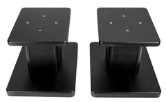 (2) 8” Black Bookshelf Speaker Stands For Pair Klipsch RB-81 Bookshelf Speakers