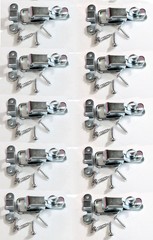 10 Pack Small Penn Elcom 0525 Padlockable Draw Latch w/Screws-Zinc Finish