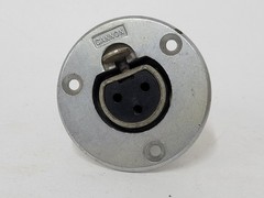 Cannon UA-3-13 Female Panel Mount Mic Connector – mates with UA-3-12