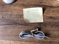 NOS NEW IN BOX Vintage Astatic JT-30 Bullet Crystal Microphone W/ Stand