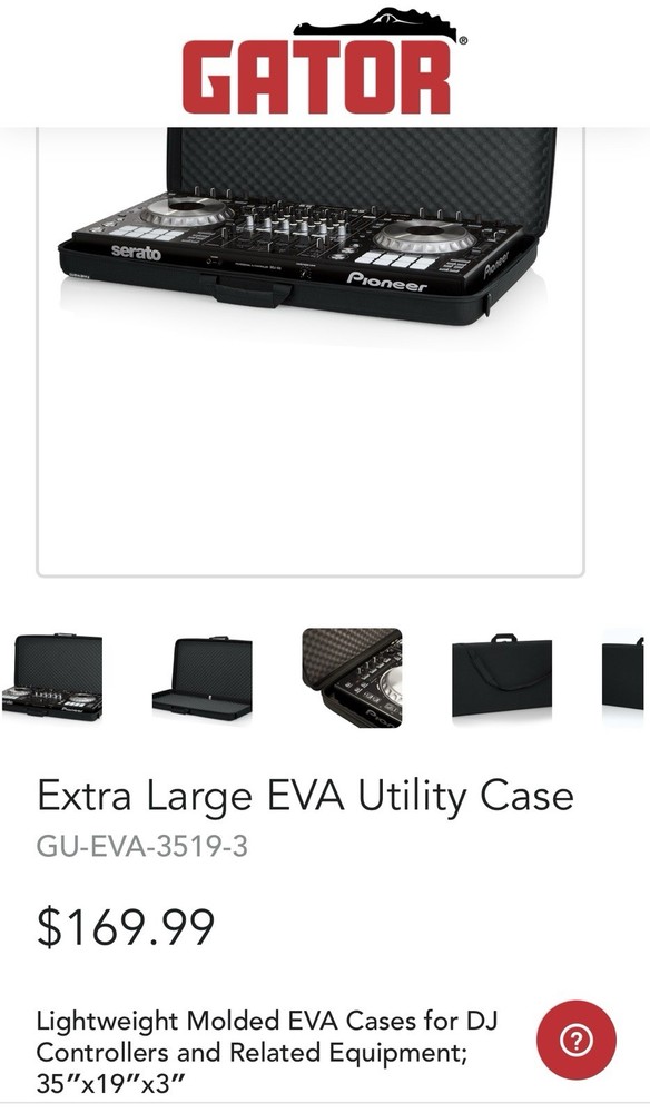NWOT Gator Extra Large Soft Utility Case GU-EVA-3519-3 Very Nice!!!