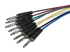 Monoprice 8-Channel 1/4 Inch TRS Male to 1/4 Inch TRS Male Snake 26AWG Cable C/d