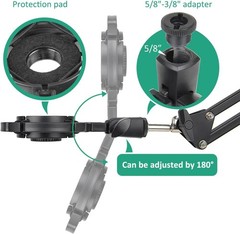 Mic Shock Mount Pop Filter Windscreen for Audio Technica AT2020