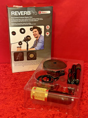 Tzumi PodCast Series Reverb Pro Condenser Microphone Shock Mount Stand B1