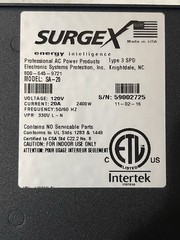 SurgeX SA-20 Surge Eliminator Power Conditioner 20Amp