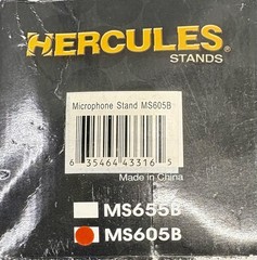 Hercules Stands MS605B Quik-N-EZ Microphone Stand Mic Clip Boom Clamp EZ Glide