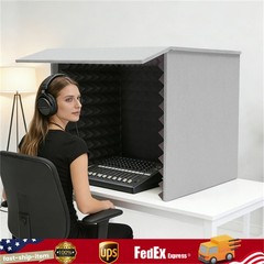 Desktop Soundproof Cover Portable Vocal Recording Booth Sound Absorbing Shield