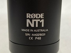 Rode NT1 Cardiod Condenser Mic with Shock Mount and Pop Filter (UD8029817)