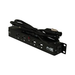 3 PROX True1 Power Pass thur Splitter Box w/ 4 Edison Female & Cable