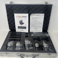 Pyle Pro 7 Microphone Wired Drum Kit With Adjustable Stand/Mount PDKM7