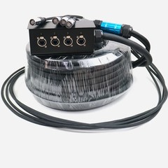 4 Channel 10M,20M,30M Cat6 Ethercon Snake Oft Cable Audio Stage Box