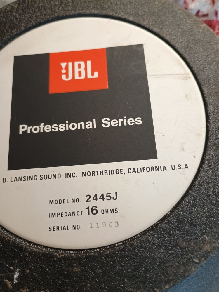 JBL 2445J 2″ 16 OHM HORN DRIVER NICE! BUY IT NOW!!!!