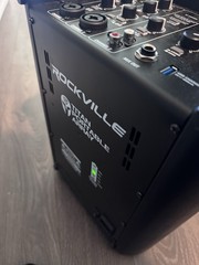 (2) Rockville TITAN PORTABLE ARRAY Rechargeable PA DJ Speakers w/8″ Subwoofers